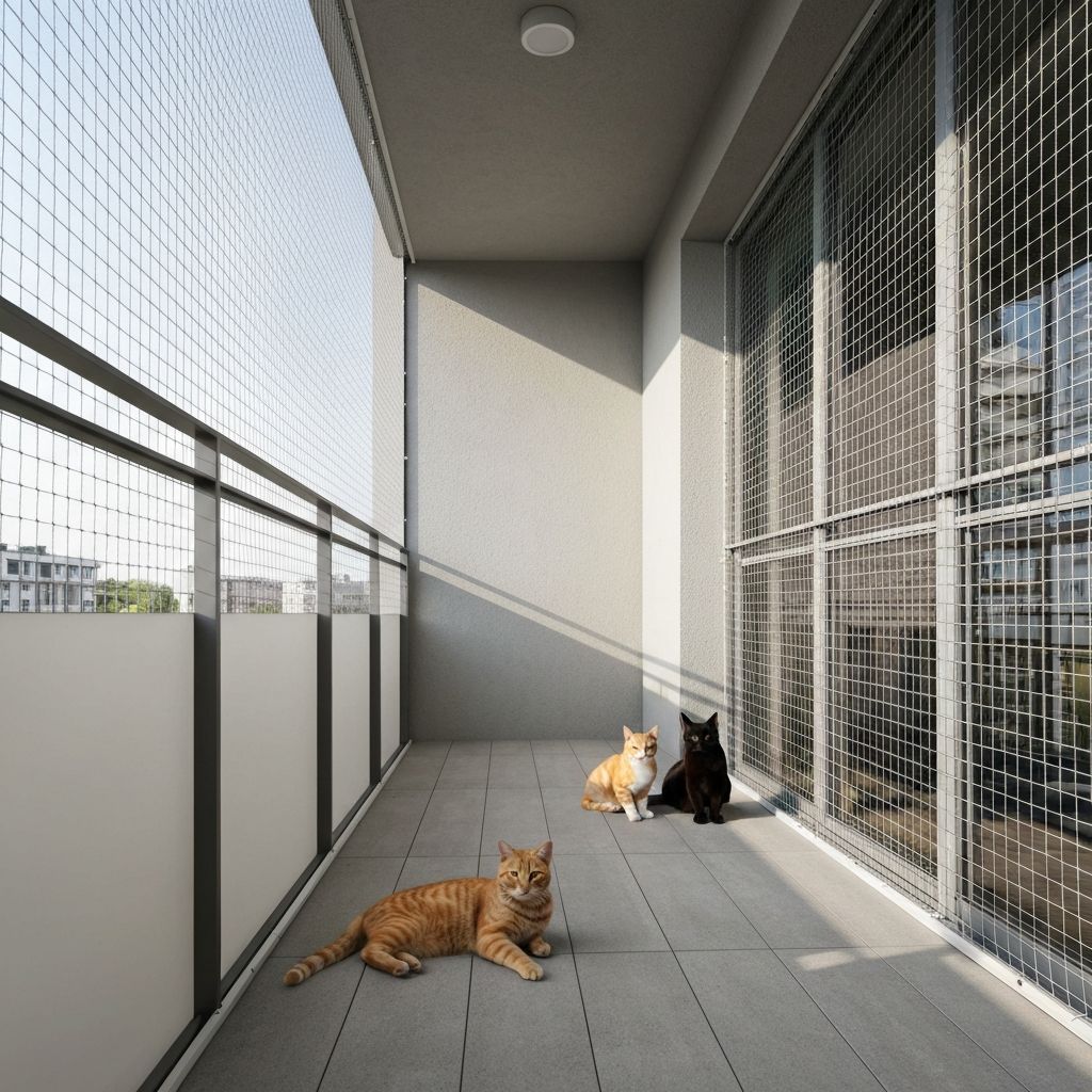 Siatka ochronna na balkonie - Śródmieście